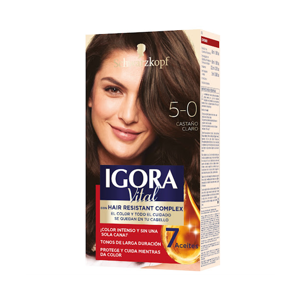 Igora Vital Tinte Kit 5.0 Castaño Claro 50Ml
