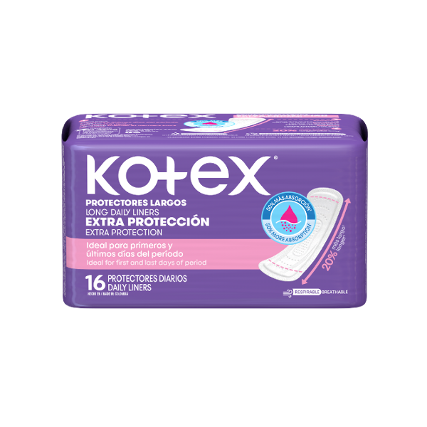 Kotex Protector Diarios Largo X 16 Unidades