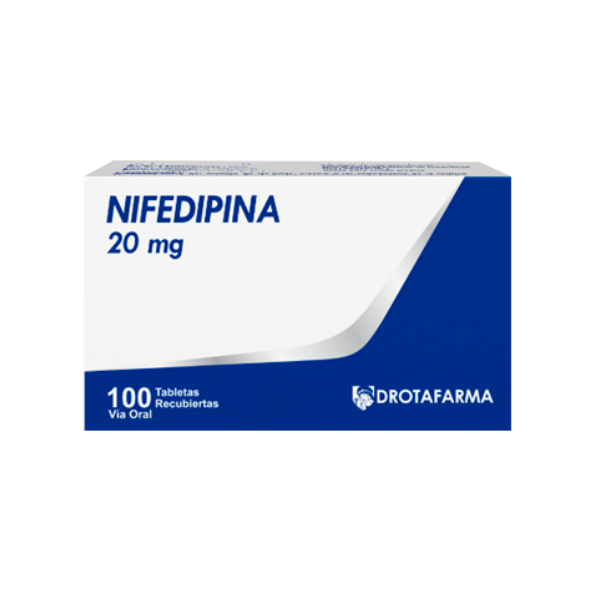 Nifedipina 20Mg X 10 Tabletas De Dispensador Drotafarma