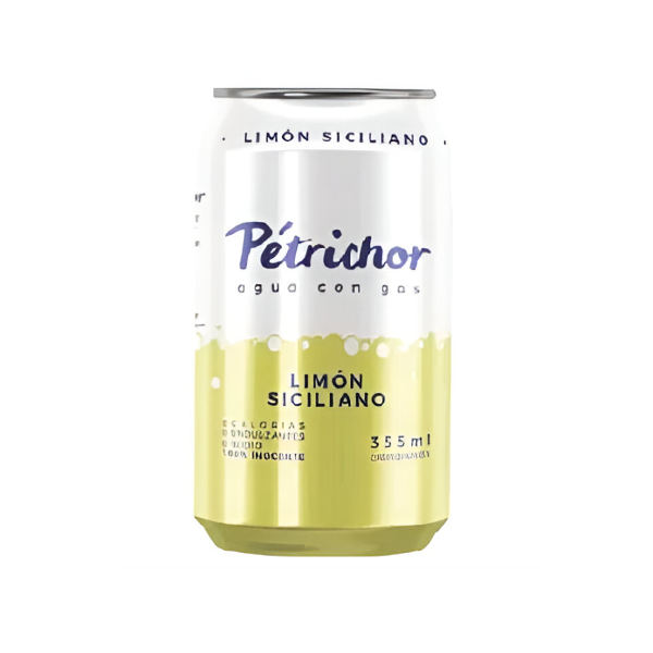Petrichor Agua Con Gas Sabor Limon 355Ml