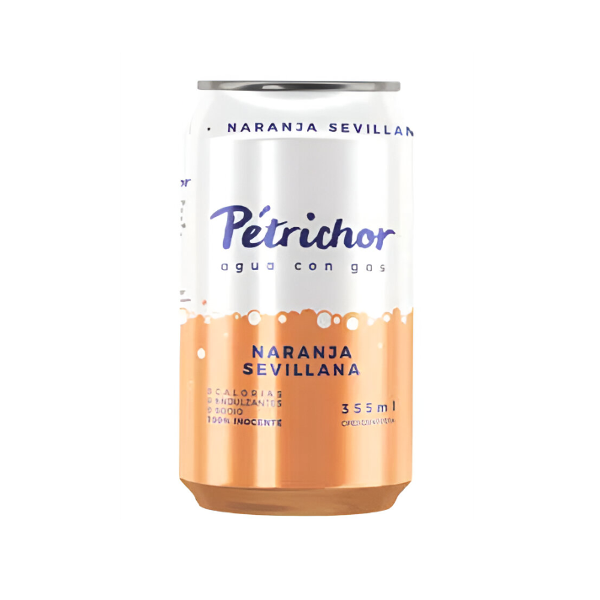 Petrichor Agua Con Gas Sabor Naranja 355Ml