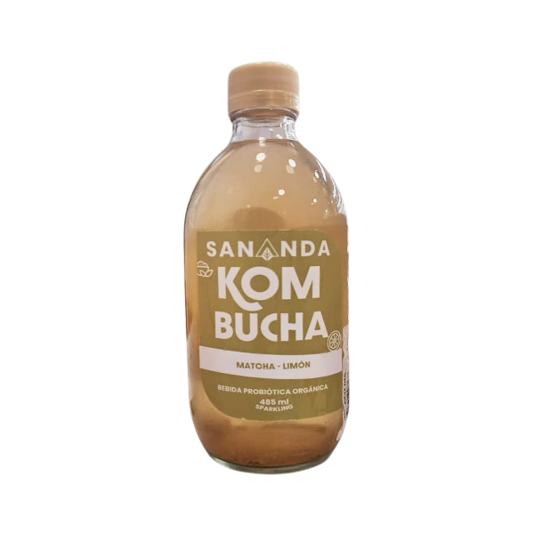Sananda Kombucha Bebida Organica Limon Matcha 485Ml.