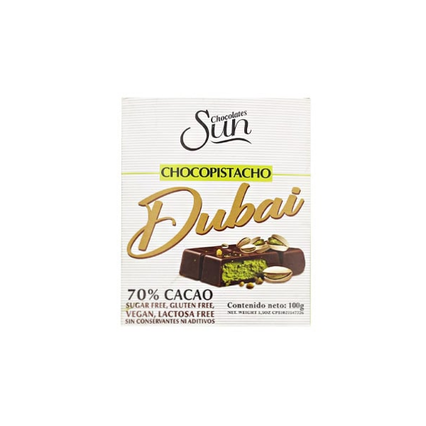Sun Chocolate Chocopistacho 70% Cacao 100Gr.