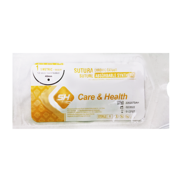 Sutura Catgut Cromico 1 Aguja Curva No Cortante 40Mm Ct-1. Care & Health