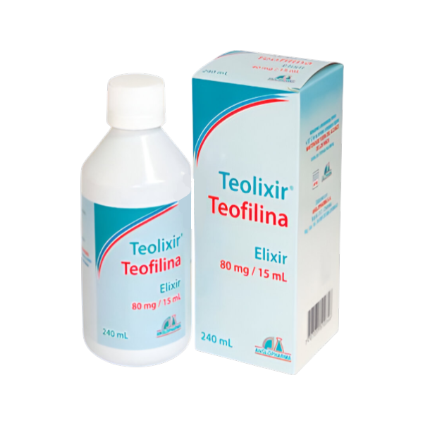 Teolixir Teofilina Suspensión 80Mg/15Ml X 240Ml. Anglopharma