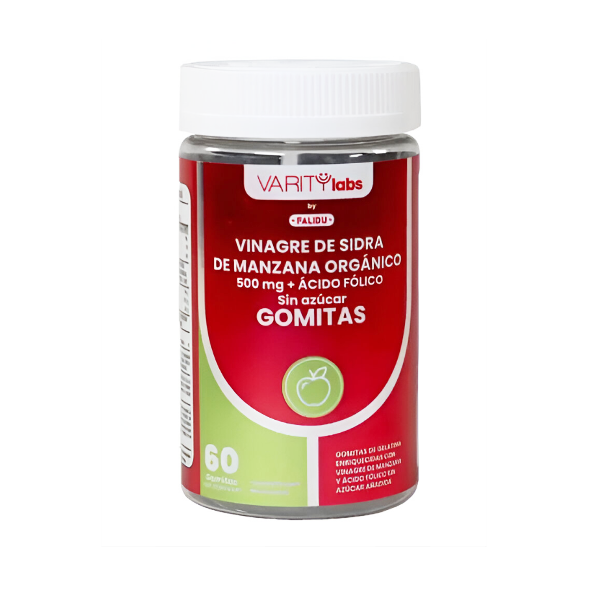 Vinagre De Sidra De Manzana (Sin Azucar) X 60 Gomitas Falidu