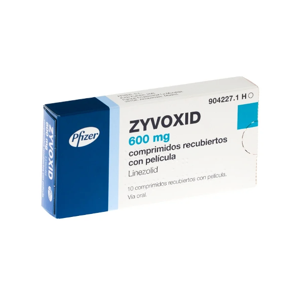 Zyvoxid Linezolid 600Mg X 10 Tabletas Pfizer