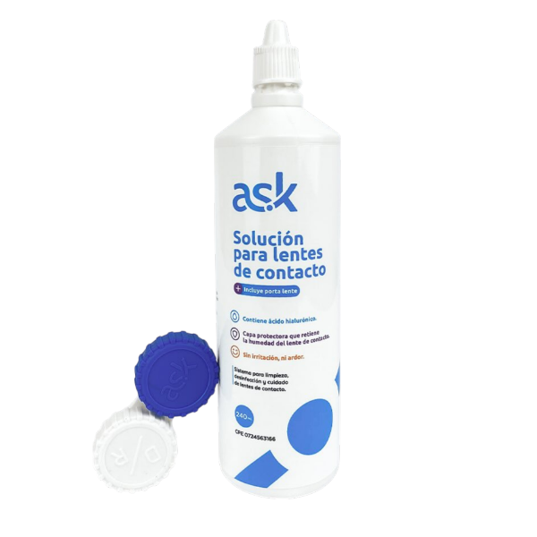 Ask Solucion + Estuche Para Lentes De Contacto X 240Ml