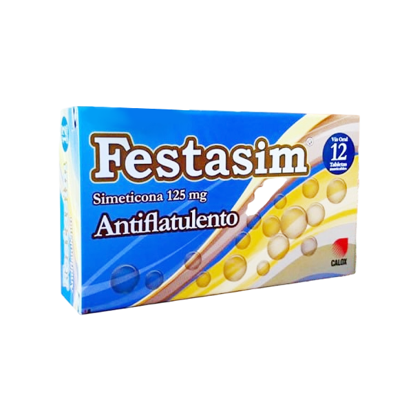 Festasim 125Mg X 12Tabletas Masticables Calox