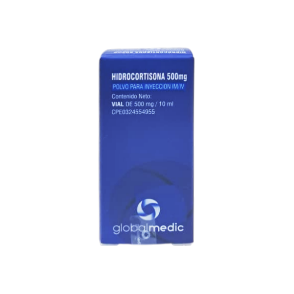 Hidrocortisona Ampolla 500Mg I.M/I.V X 10Ml Globalmedic