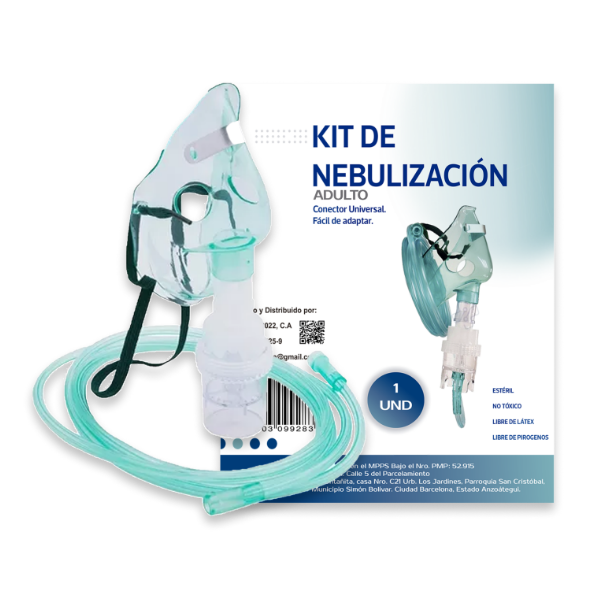 Kit Para Nebulizar Con Mascarilla De Adulto Vip Salud