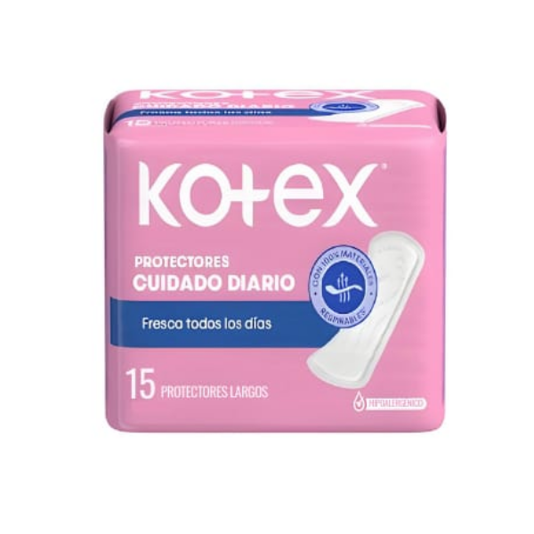 Kotex Protectores Diarios Largo X 15 Unidades