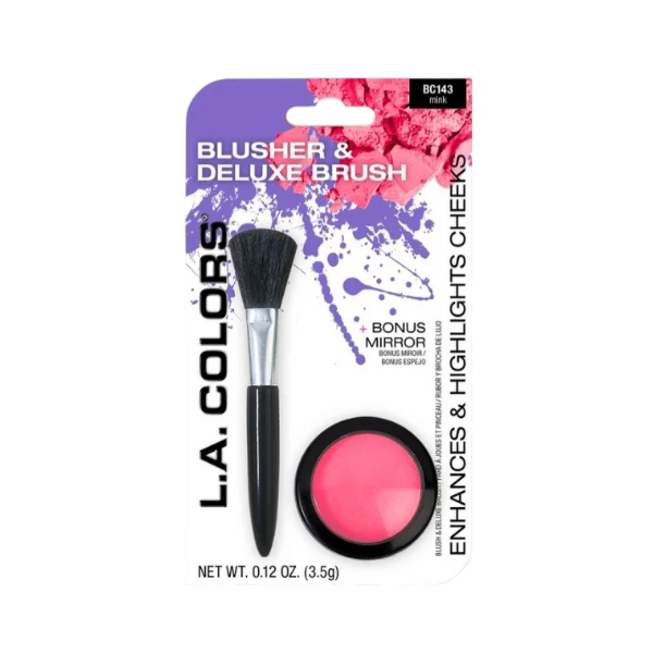 L.A. Colors Rubor Con Brocha Blushing Mink