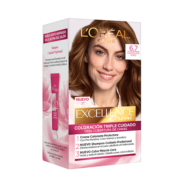 Loreal Excellence Kit Tinte 6.7 Chocolate Puro