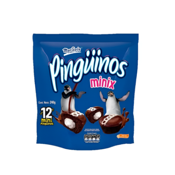 Marinela Pinguinos Minix X 12 Unidades 240Gr.