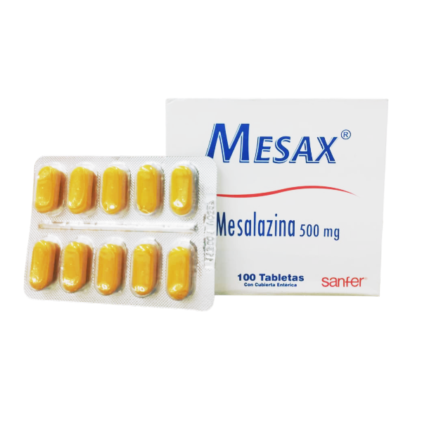 Mesalazina - Mesax  500Mg X 10 Tabletas De Dispensador Sanfer