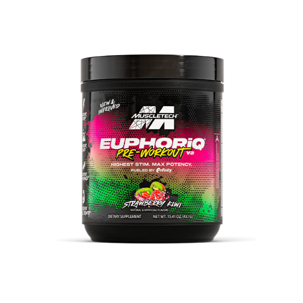 Muscletech  Preworkout Euphoriq Sabor Strawberry 437Gr