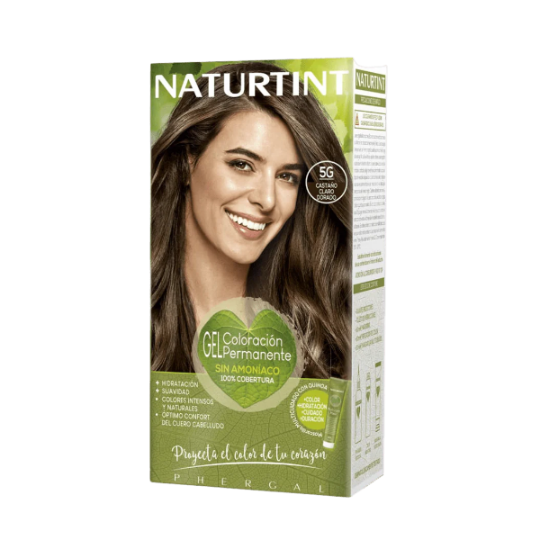 Naturtint Kit Tinte Castaño Claro Dorado 5G 170Ml