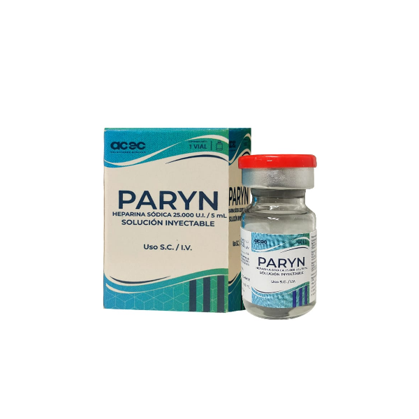 Paryn-Heparina Sodica Ampolla 25.000Ui/5Ml S.C/I.V Acec