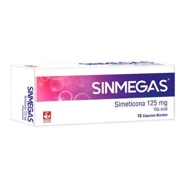 Sinmegas Simeticona 125Mg X 10 Cápsulas Siegfried