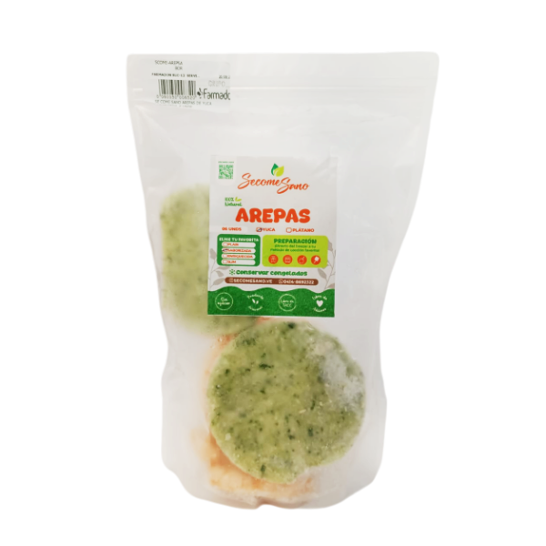 Se Come Sano Arepas De Yuca Saborizada X 6 Unidades