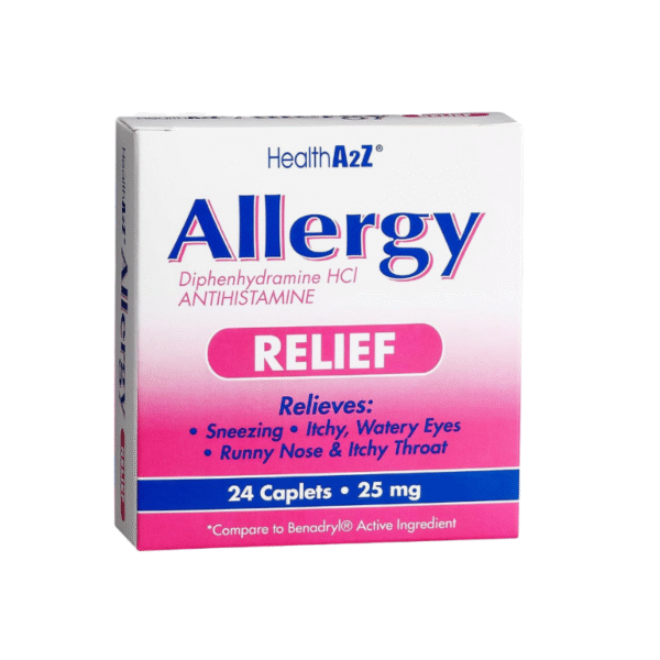 Allergy Diphenhydramide 25Mg X 24 Tabletas Healtha2Z