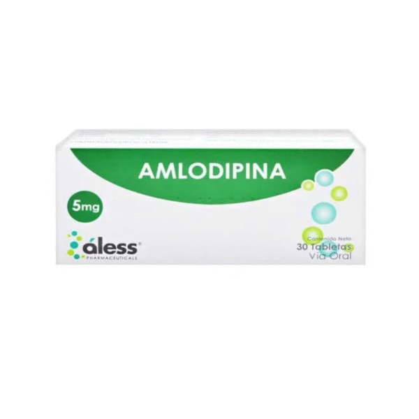 Amlodipina 5Mg X 30 Tabletas Aless