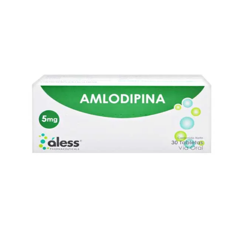Amlodipina 5Mg X 30 Tabletas Aless