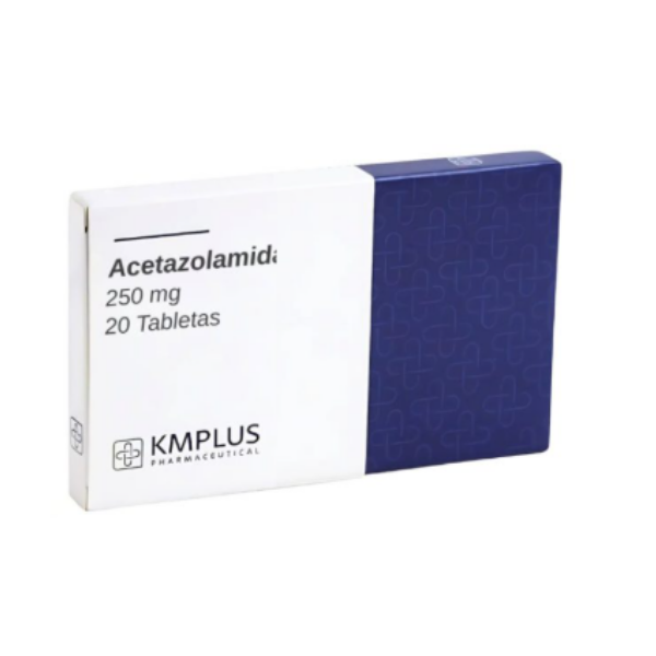 Acetazolamida 250Mg X 20 Tabletas Kmplus