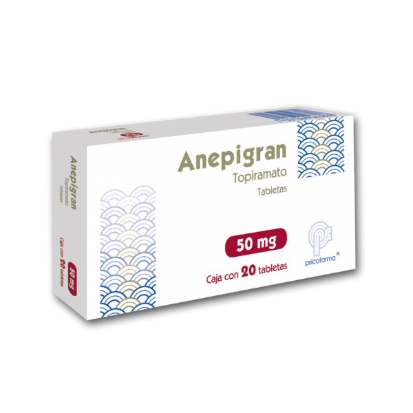 Anepigran - Topiramato 50Mg X 20 Tabletas Psicofarma
