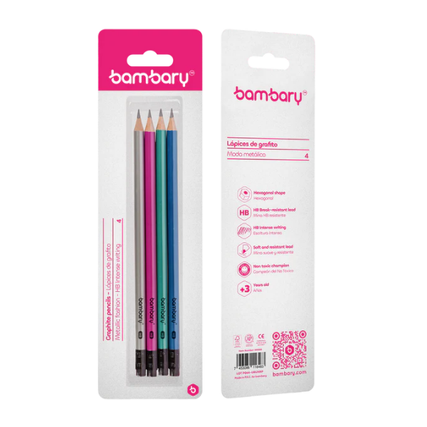 Bambary Lapices De Grafito X4Unds 205-1015/000