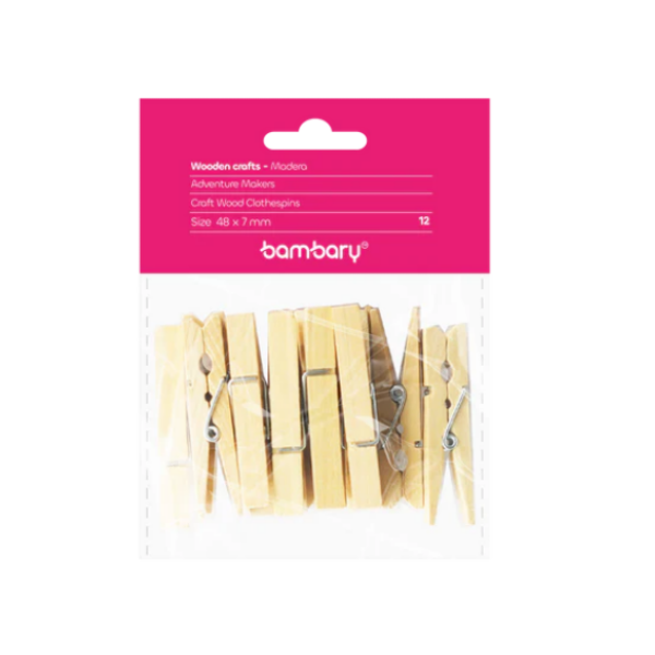 Bambary Pinzas De Madera X12Und 324-1512-740