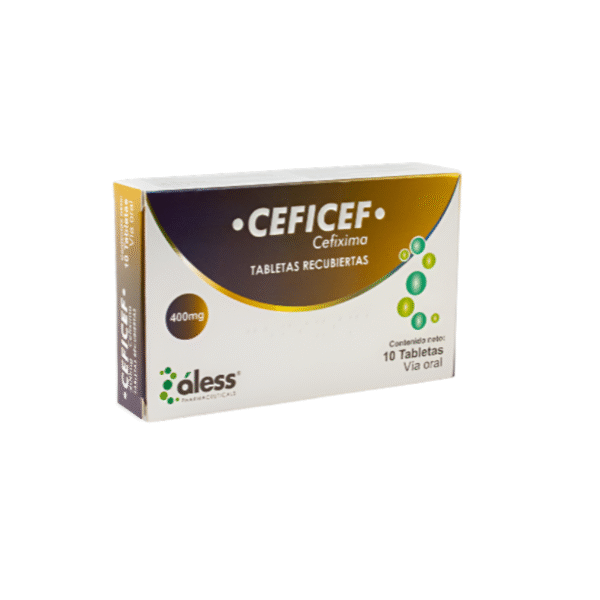 Ceficef-Cefixima 400Mg X 10 Tabletas Aless