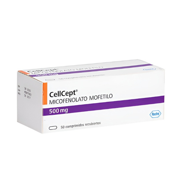 Cellcept Micofenolato Mofetilo 500Mg X 50 Tabletas Roche