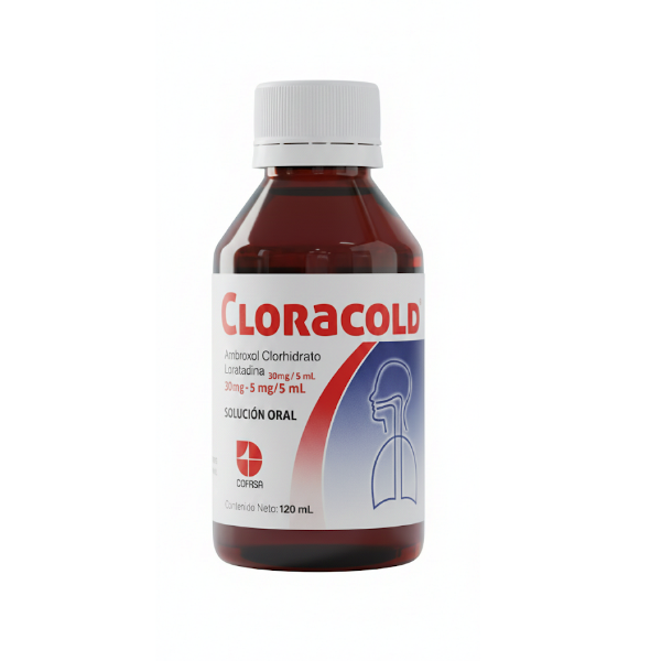 Cloracold Jarabe Pediatrico 30Mg-5Mg/5Ml X 120Ml Cofasa