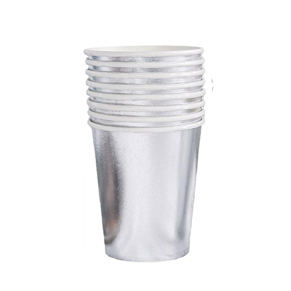 Conga Vasos Plateado 9Oz X 8 Piezas Va-12