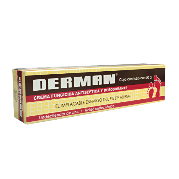 Derman  Ácido Ursodesoxicólico+ Zinc Tratamiento Para El Pie De Atleta  25Gr