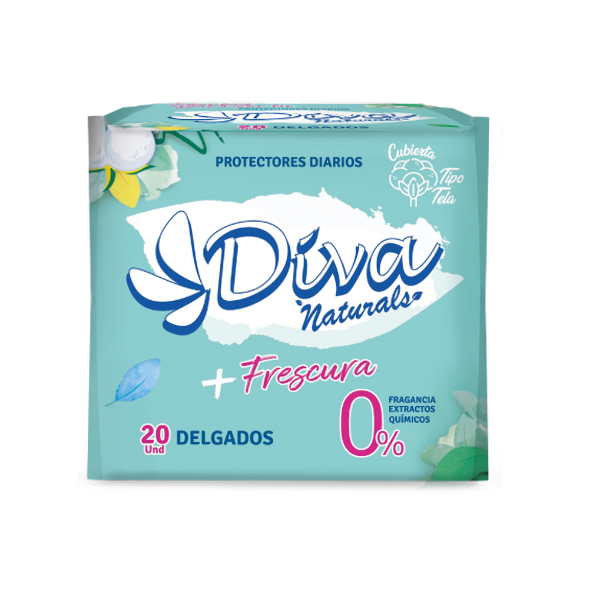 Diva Naturals Protectores Diarios X 20 Unidades