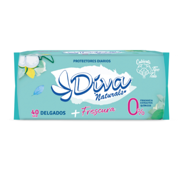 Diva Naturals Protectores Diarios X 40 Unidades