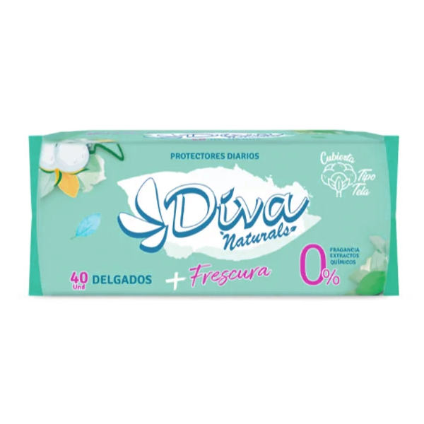 Diva Naturals Protectores Diarios X 40 Unidades