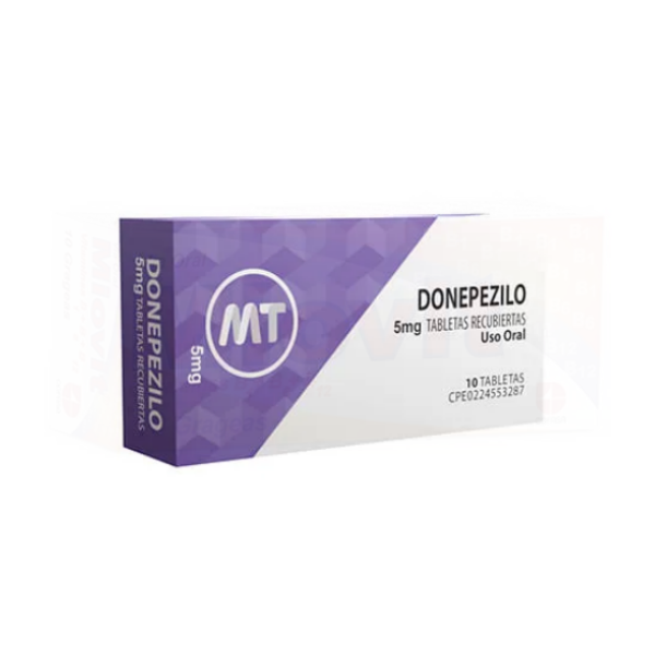 Donepezilo 5Mg X 10 Tabletas Mt Global