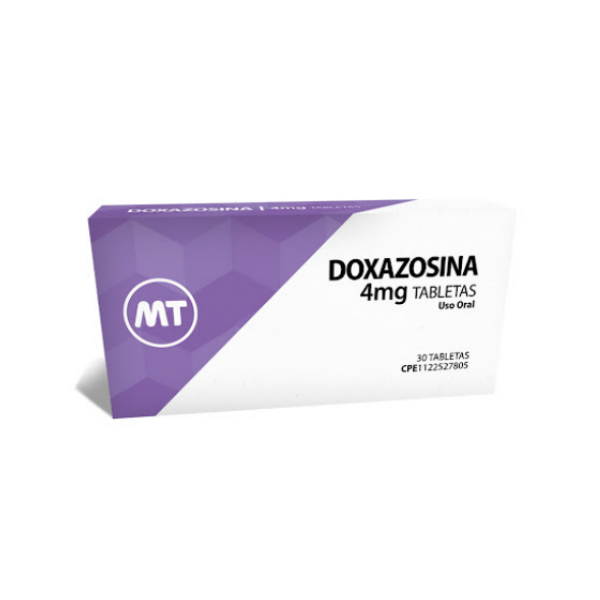 Doxazosina 4Mg X 30 Tabletas Mt Global