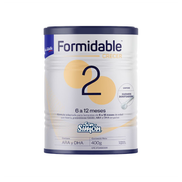 Formidable Crecer Fórmula Lactea 6-12M 400Gr.