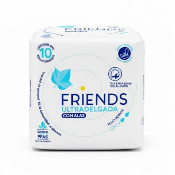 Friends Toallas Ultra Delgada Con Alas X 10 Unidades