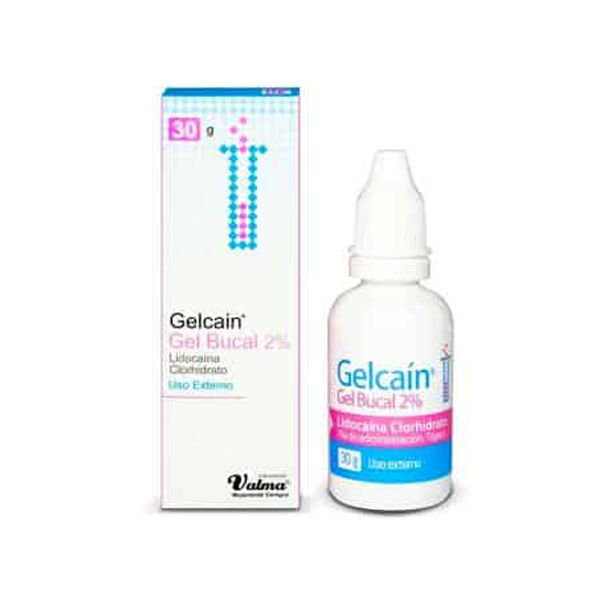 Gelcain Gel Bucal Lidocaína 2% X 30Gr Valma