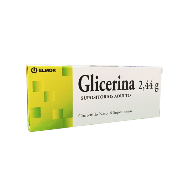 Glicerina Adulto 2.44Gr X 6 Supositorios Elmor