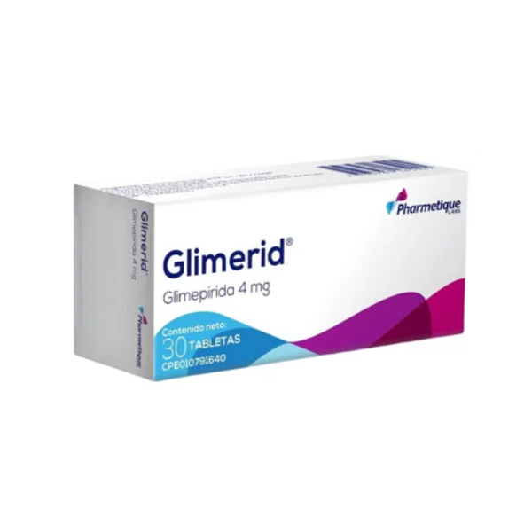 Glimerid Glimepiride 4Mg X 30 Tabletas La Santé