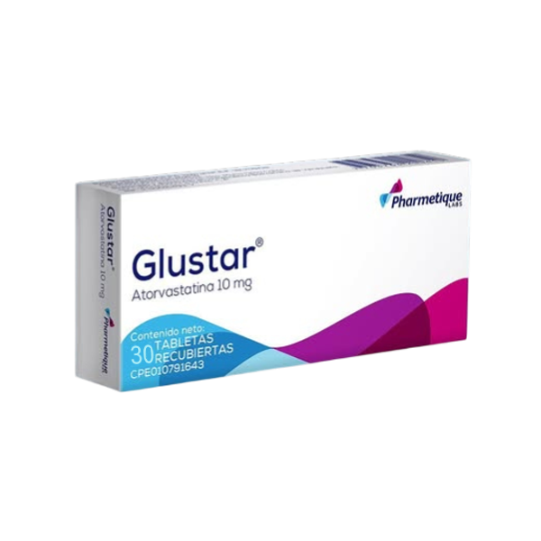 Glustar Atorvastatina 10Mg X 30 Tabletas  Pharmetique