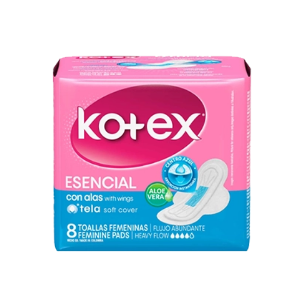 Kotex Toallas Fem Esencial X 8 Unidades