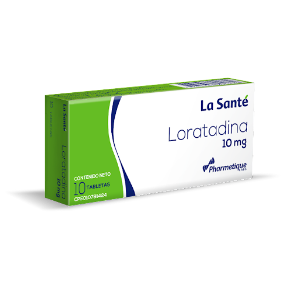 Loratadina 10Mg X 10 Tabletas Pharmetique